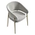 Modern Upholstered Armchair Linda 3D model small image 5