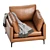 Contemporary Adams Armchair Design 3D model small image 5