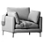 Contemporary Adams Armchair Design 3D model small image 6