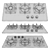 GEFEST Built-in Gas Cooktop 3D model small image 5