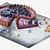 Delicious Blueberry Pie Baking Mold 3D model small image 2