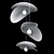 Chrome Metal Pendant Light Trio 3D model small image 7