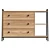  Modern 3-Drawer Dresser, Realistic UVs 3D model small image 2