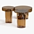 Modern Sleek Accent Table 3D model small image 2