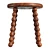 Willow Stool 3D Model Kit 3D model small image 2