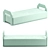 Luxury Pierre Frey Elegant Bench 3D model small image 1