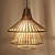 Bamboo Pendant Shade by Madam Stoltz 3D model small image 1