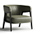 Poltrona Frau DUO Armchair Model 3D model small image 1