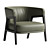 Poltrona Frau DUO Armchair Model 3D model small image 5