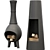 Modern Terrace Chimenea Heater, Elegant 3D model small image 1