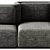 Saba Italia GALA 3-Piece Fabric Sofa 3D model small image 4