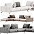 Marac Lione Corner Sofa: Modern Elegance 3D model small image 2