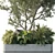 Outdoor Plant Stand Box Garden 3D model small image 3