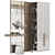 Modern Wood Hallway Display Cabinet 3D model small image 1