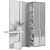 Modern Wood Hallway Display Cabinet 3D model small image 4