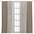 Mesh Patterned Curtain Design 3D model small image 1