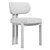 Bay Upholstered Metal Chair, 3D 3D model small image 7