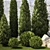 Landscaping Collection with Mature Trees & Shrubs 3D model small image 4