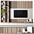 Modular TV Wall Unit 3D model small image 1