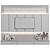  Modular 4K TV Wall Stand 3D model small image 8