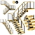 Viewrail 3 Staircase Set 3D model small image 1