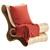 Elegant Reform Wood Lounge Chair 3D model small image 1