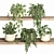 Plant Shelf Display Unit 3D model small image 1