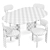 Organic Elegance Dining Set 3D model small image 3