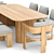Solaro Outdoor Dining Set 3D model small image 2