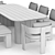 Solaro Outdoor Dining Set 3D model small image 4