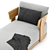 Sunset Comfort Outdoor Lounge Chair 3D model small image 2