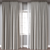 Versatile 3D Curtain Model Set 3D model small image 1