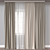 Double-Sided Curtain 3D Model 3D model small image 1