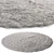 Fur Rug with Hair Effect 3D model small image 1