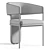 Elegant La Redoute Palazzo Chair 3D model small image 4