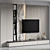 Modern TV Wall 40 Stand 3D model small image 3