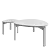 Solid Wood Coffee Table Set 3D model small image 4