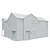 Low Poly American House 08 3D model small image 7