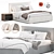 Sleek Camille Bed by Lema 3D model small image 1