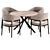 Modern Dining Set 61 Furniture 3D model small image 2