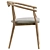Turin Chair Gray Cognac 3D model small image 2