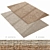 Jute Boucle Displacement Rug 3D model small image 1
