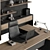 Executive Boss Desk 513 3D model small image 4