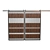 Rustic Wood Barn Door Screen 3D model small image 1