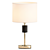 Luxury Gold Crystal Table Lamp 3D model small image 1