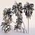 Coconut Palm Trees Set 3D model small image 2