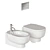 Galassia M2 55 Ceramic WC 3D model small image 3