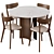 Modern Dining Set: Marnay Table & Ami Chair 3D model small image 9