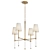 Elegant Damian Chandelier in Gold 3D model small image 5