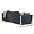 Scandi Chic Sleeper Sofa Bed 3D model small image 5